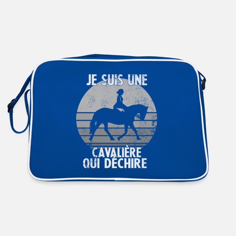 Je suis Une cavalière Qui déchire Sac Retro