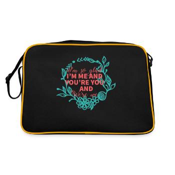 Mariage / Mariage: Je suis tellement heureux. Je suis moi et tu es - Sac Retro - noir/or - Dos