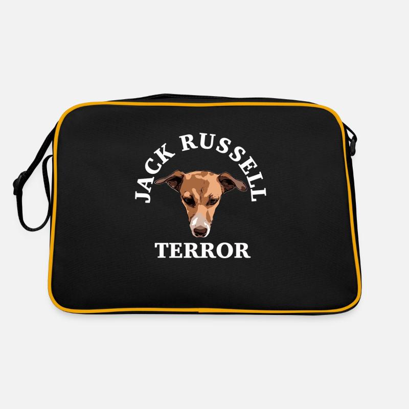 blanc terreur Jack Russell Sac Retro