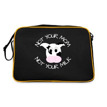 Not your Mom's not your Milk - Retro Bag - black/gold - Back