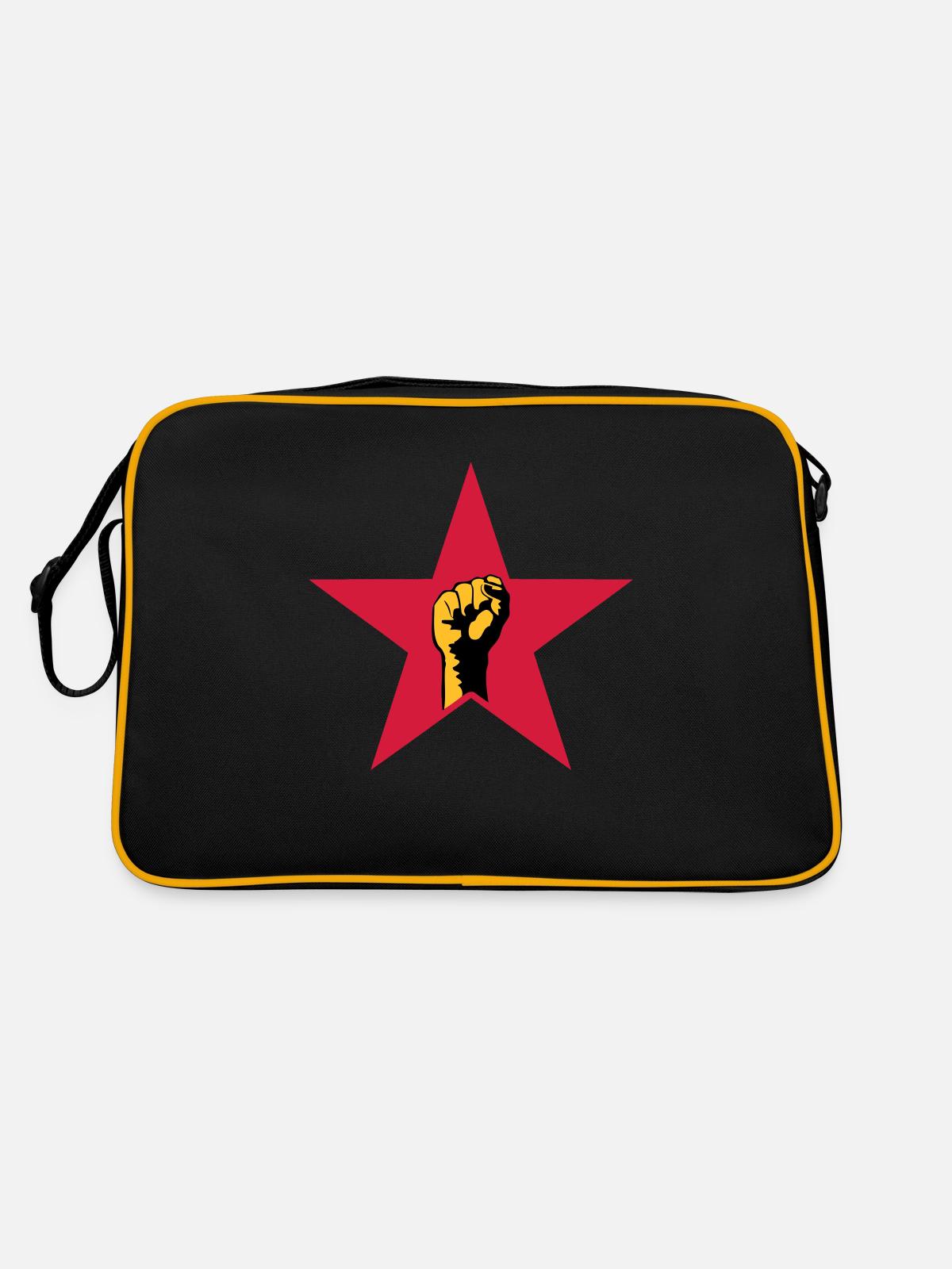 revolution star - Sac Retro - noir/or - Dos
