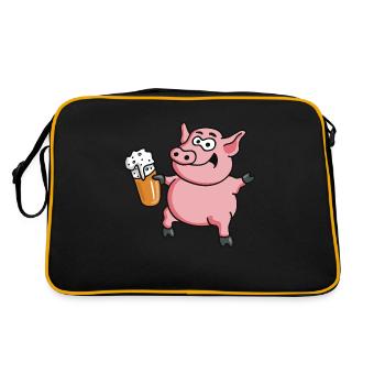 partysau_042013_c - Retro Tasche - Schwarz/Gold - Hinten