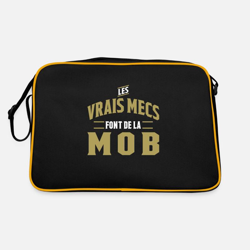 Les vrais mecs mob cadeau Sac Retro