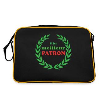 Elu meilleur patron - Sac Retro - noir/or - Dos
