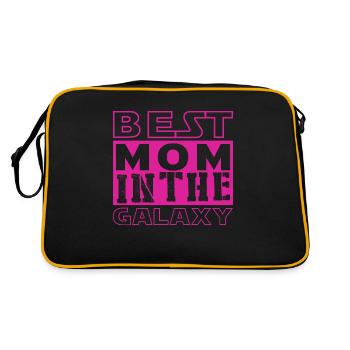 Best mom - Retro Tasche - Schwarz/Gold - Hinten