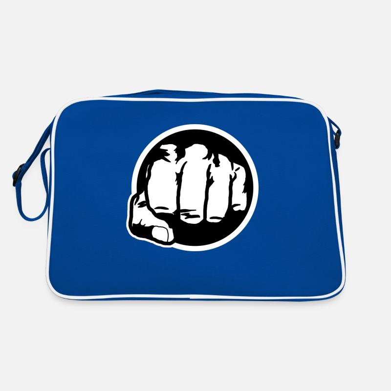 Faust Schwarz und Weiß Retro Tasche