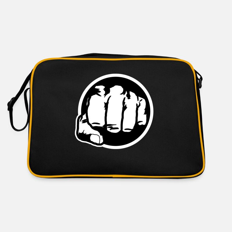 Poing noir et blanc Sac Retro