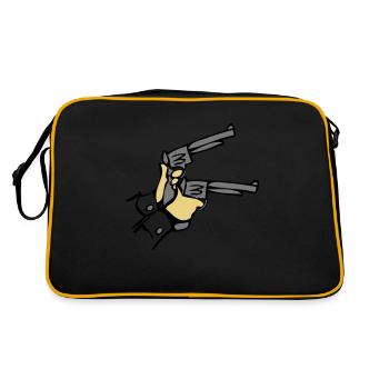 Référence dell pistolets de mains armes - Sac Retro - noir/or - Dos
