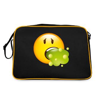 Smiley Glossy Barf - Sac Retro - noir/or - Dos