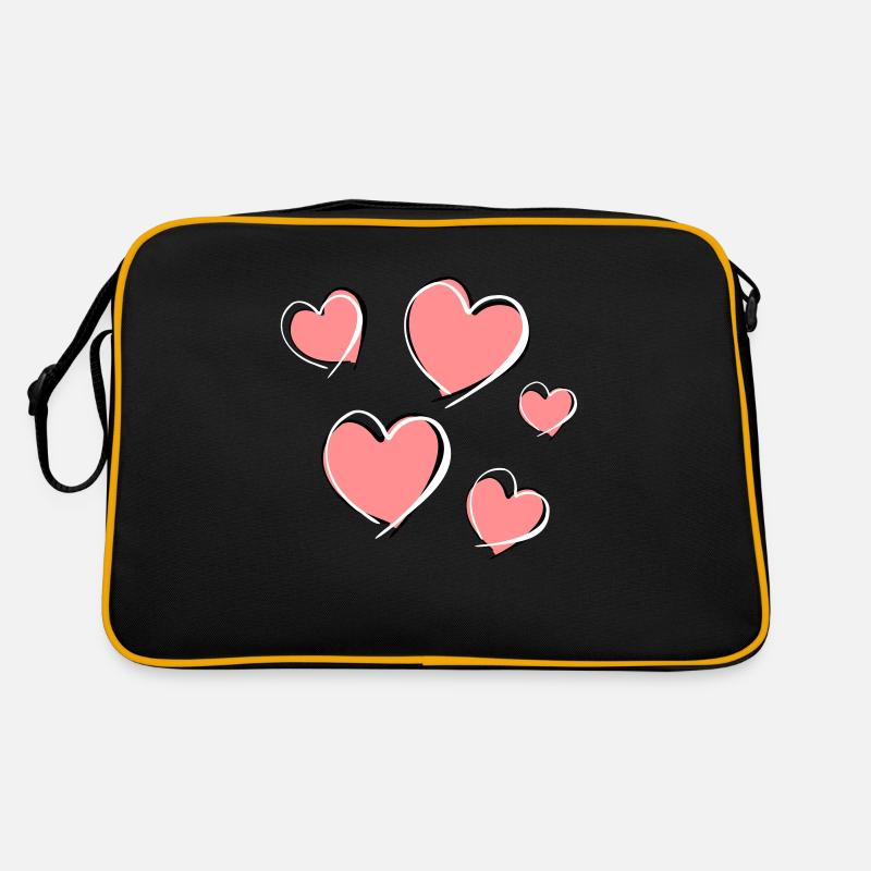 cinq cœurs - symbole d’amour Sac Retro