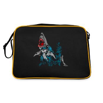 requin - Sac Retro - noir/or - Dos