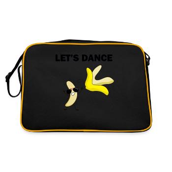 Let's Dance! Go bananas! funny banana - Sac Retro - noir/or - Dos