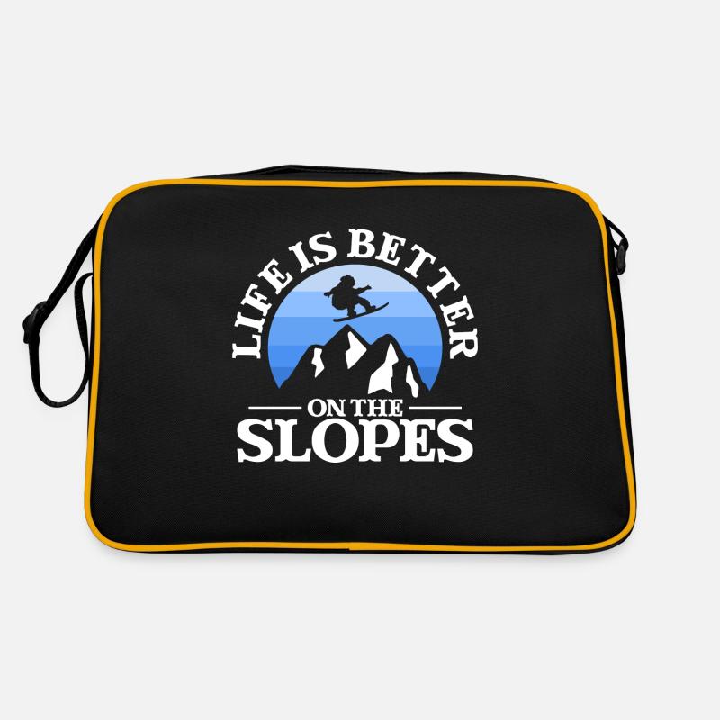 Life Is Better On The Slopes Retro Tasche