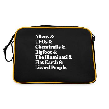 Conspiracy Theories Starter Pack - Retro Bag - black/gold - Back