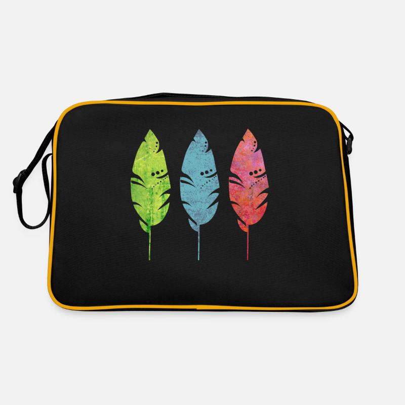 Three tender feathers Retro Bag