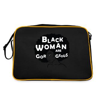 Les femmes noires sont magnifiques - Sac Retro - noir/or - Dos