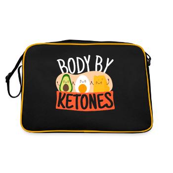 Body By Ketones Cheese Eggs Avocado - Retro Bag - black/gold - Back