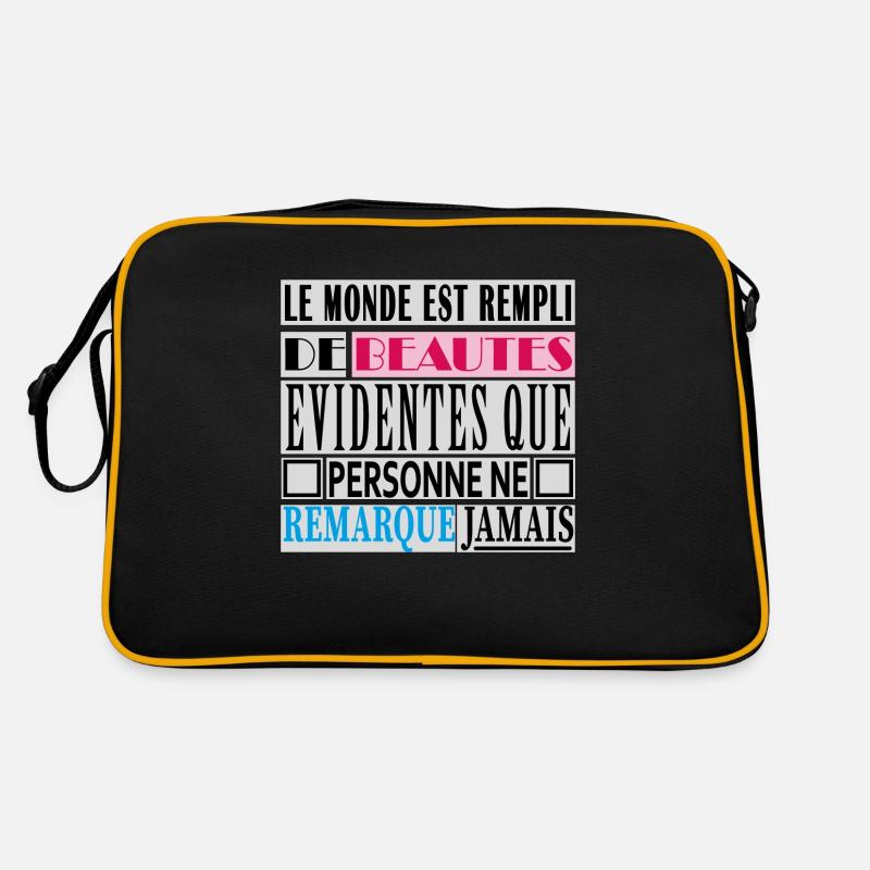 BEAUTES-Citation sur les beautés Sac Retro