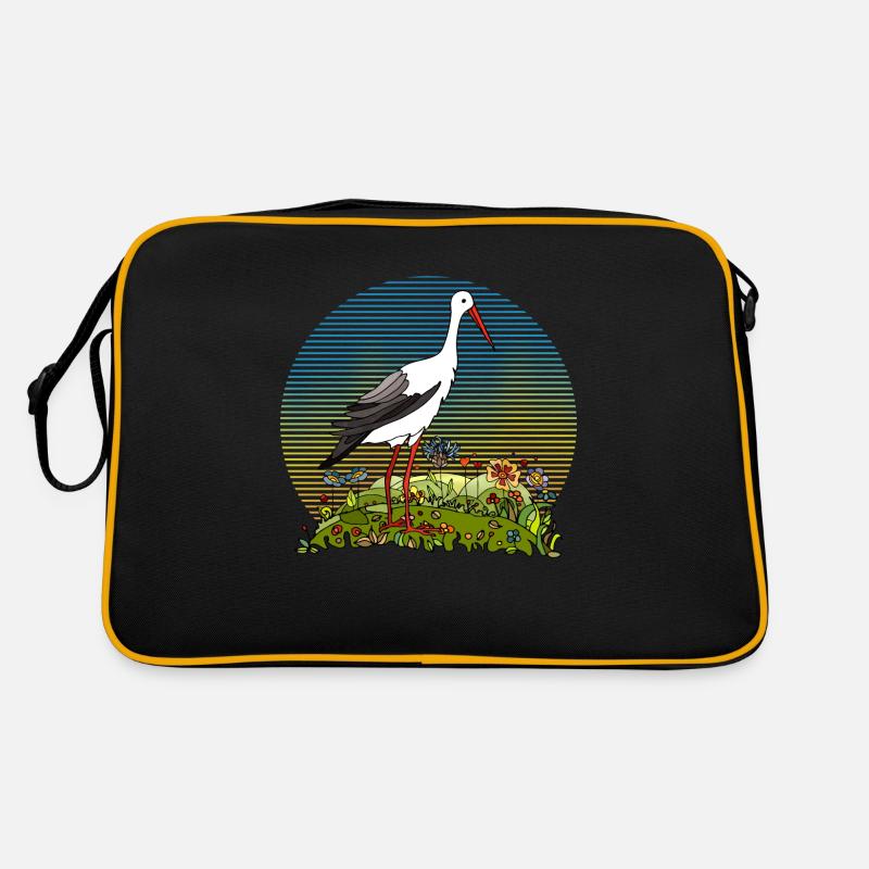 Storchenvogel Retro Tasche