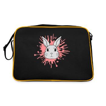 Éclaboussures de couleur gouttes lapin éclaboussures - Sac Retro - noir/or - Dos