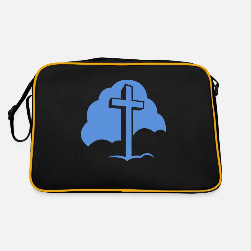 Croix de Jésus - Sac Retro - noir/or