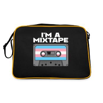 LBGT Flag Gay Pride Human I'm a Mixtape - Retro Bag - black/gold - Back