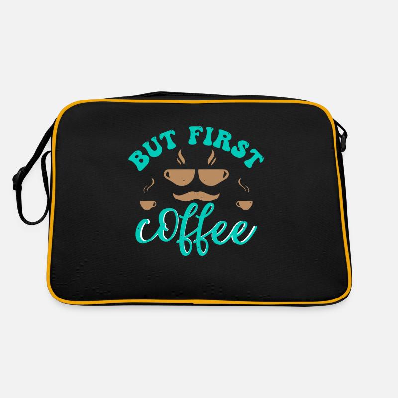BUT FIRST COFFEE AND ALL Retro Bag