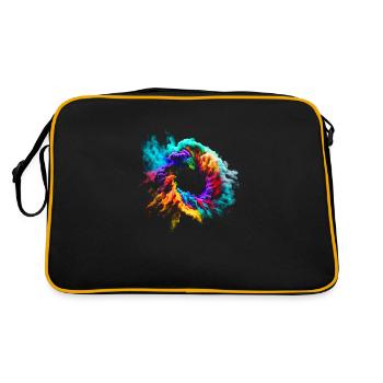 Dust Cloud Explosion - Retro Bag - black/gold - Back