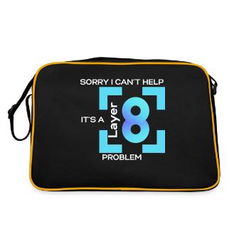 Sorry in cant help, its a layer 8 problem (blue) - Retro Bag - black/gold - Back