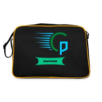 Cp awareness - Retro Bag - black/gold - Back