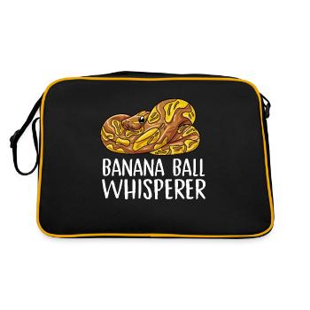 Conception de boule de banane pour un python - Sac Retro - noir/or - Dos