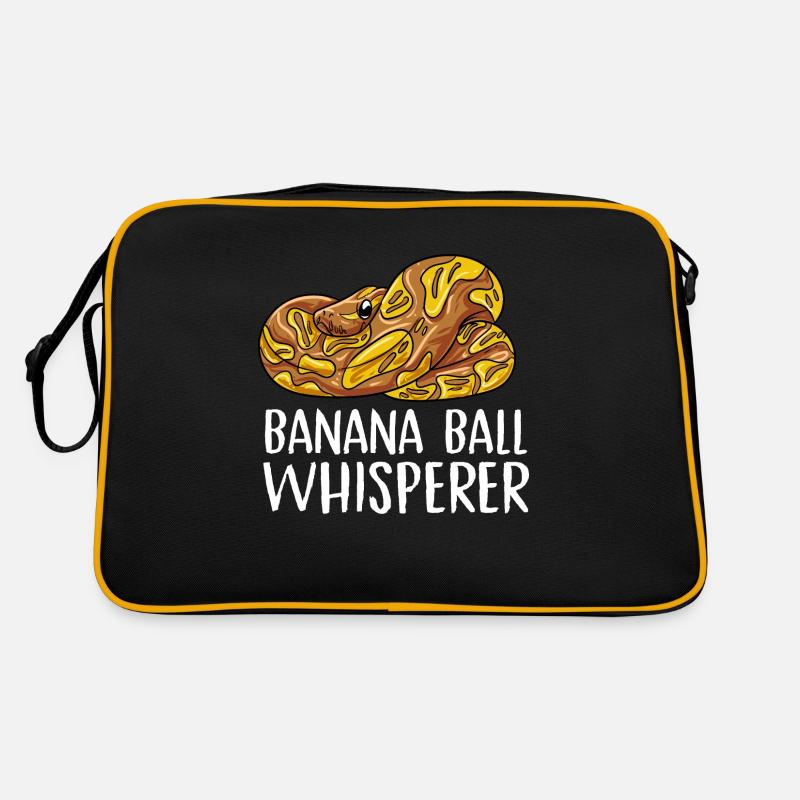 banana ball whisperer Design for a python Retro Tasche