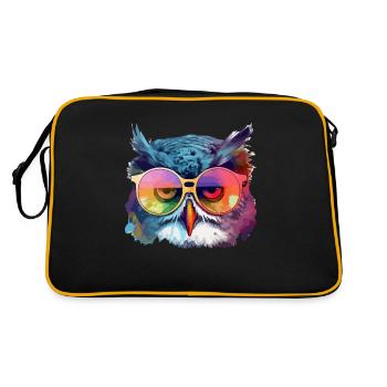Ouzou la chouette - Sac Retro - noir/or - Dos
