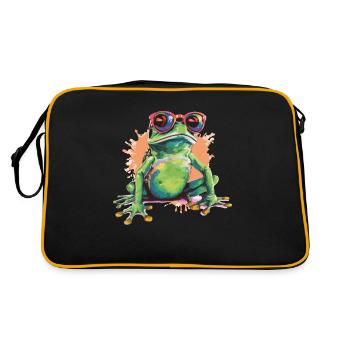 Reina la grenouille à lunettes - Sac Retro - noir/or - Dos