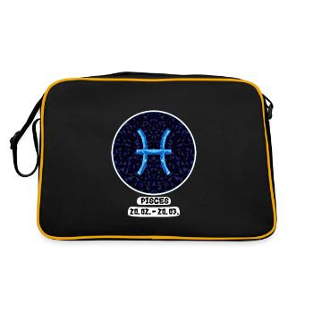 Pisces 20.02.-20.03. - Retro Bag - black/gold - Back