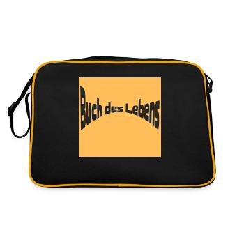 Buch des Lebens - Retro Tasche - Schwarz/Gold - Hinten