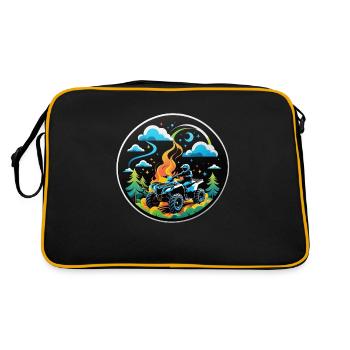 quad et tout terrain - Sac Retro - noir/or - Dos