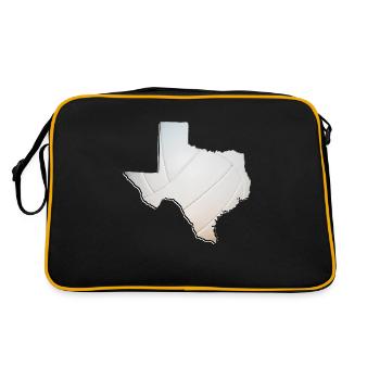 Le vrai volleyball sur la carte de l’État du Texas - Sac Retro - noir/or - Dos