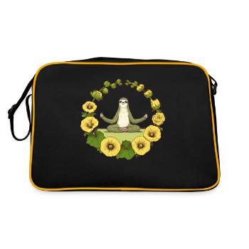 Zen-Trägheit - Retro Tasche - Schwarz/Gold - Hinten