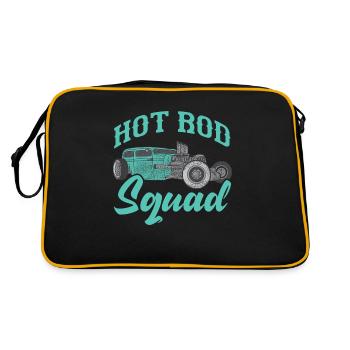 Hot Rod Squad Voiture américaine vintage classique - Sac Retro - noir/or - Dos