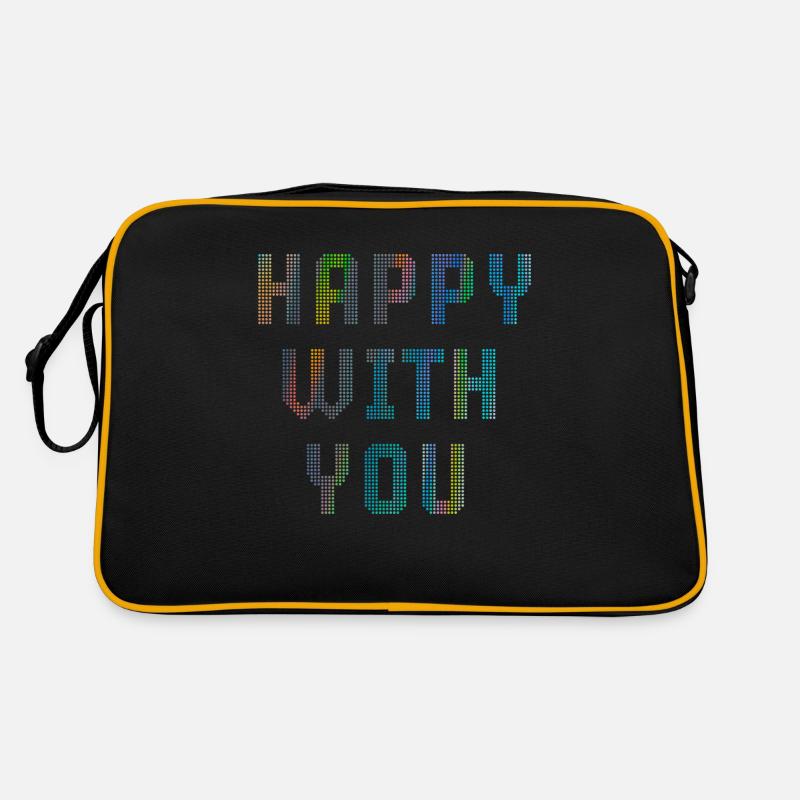 Happy with you Retro Tasche