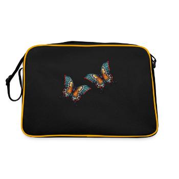 Papillons - Sac Retro - noir/or - Dos