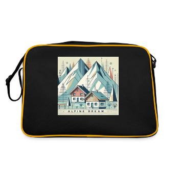 Rêve alpin - Sac Retro - noir/or - Dos