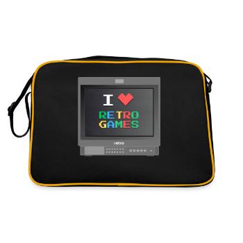 PVM Lover - Retrogames (Noir) - Sac Retro - noir/or - Dos