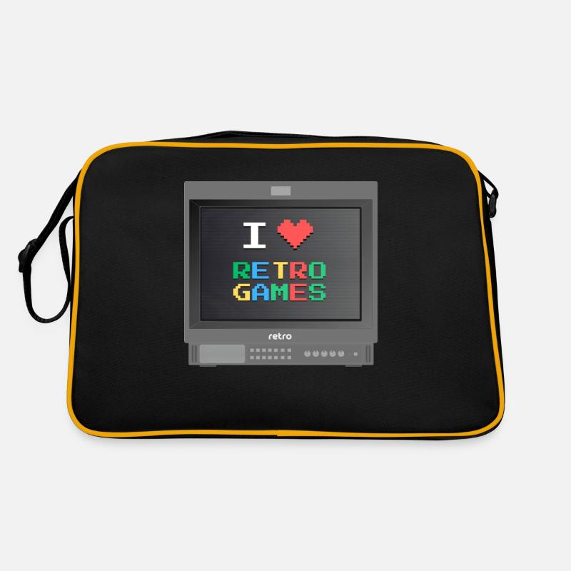 PVM Lover - Retrogames (Schwarz) Retro Tasche