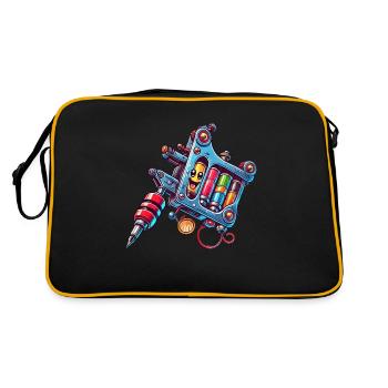 tattoo machine - Retro Bag - black/gold - Back