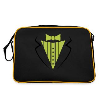 anzug texedo - Retro Tasche - Schwarz/Gold - Hinten