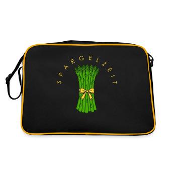 Spargelzeit - Retro Bag - black/gold - Back