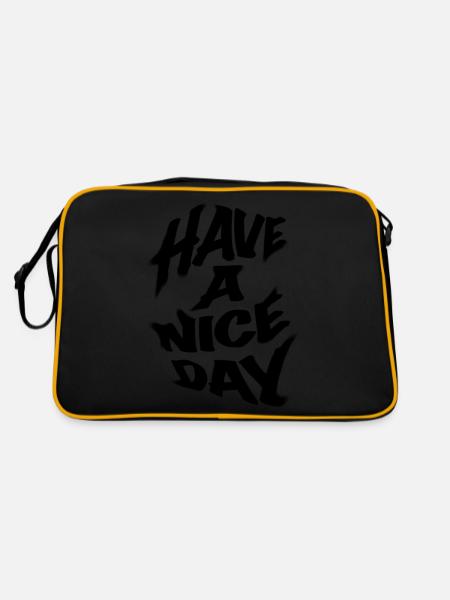 Bonne journée - Sac Retro - noir/or - Dos