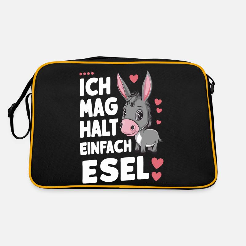 Esel Eselchen Maultier Muli Retro Tasche